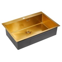 Кухонная мойка Paulmark Saar 75 PM807551-BG Брашированное золото