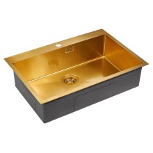 Кухонная мойка Paulmark Saar 75 PM807551-BG Брашированное золото