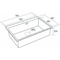 Кухонная мойка Paulmark Saar 75 PM807551-BG Брашированное золото