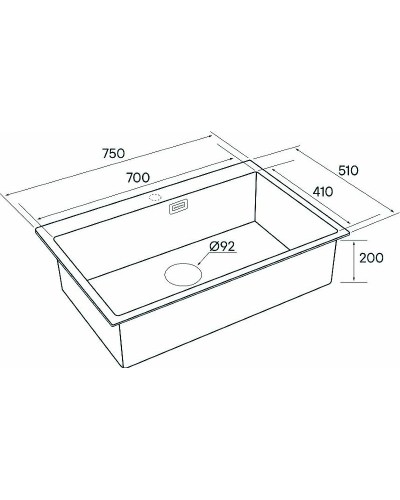 Кухонная мойка Paulmark Saar 75 PM807551-BG Брашированное золото