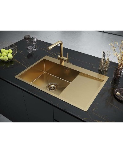 Кухонная мойка Paulmark Elde 78 L PM807851-BGL Брашированное золото