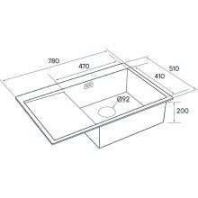 Кухонная мойка Paulmark Elde 78 R PM807851-BGR Брашированное золото