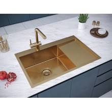 Кухонная мойка Paulmark Elde 78 R PM807851-BGR Брашированное золото