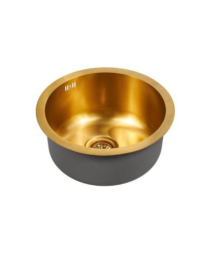 Кухонная мойка Paulmark Werra 46 PM404646-BG Брашированное золото