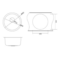 Кухонная мойка Paulmark Werra 46 PM404646-BG Брашированное золото