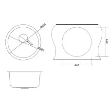 Кухонная мойка Paulmark Werra 46 PM404646-BG Брашированное золото