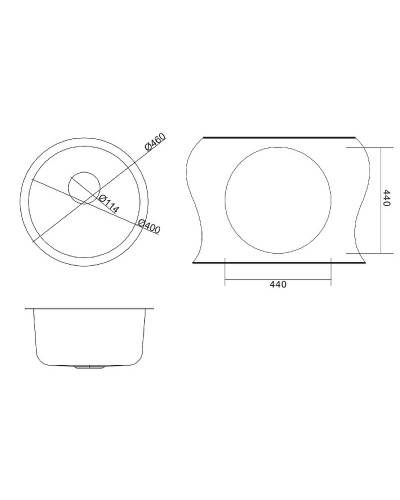 Кухонная мойка Paulmark Werra 46 PM404646-BG Брашированное золото