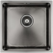 Кухонная мойка Paulmark Lassan 44 PM304444-GM Вороненая сталь