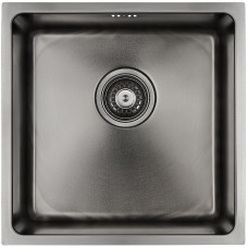 Кухонная мойка Paulmark Lassan 44 PM304444-GM Вороненая сталь