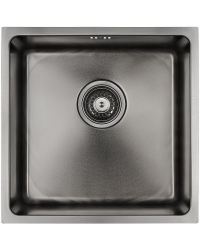 Кухонная мойка Paulmark Lassan 44 PM304444-GM Вороненая сталь