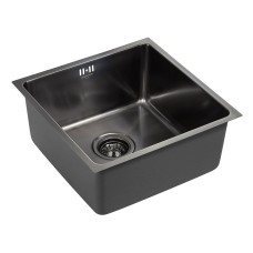 Кухонная мойка Paulmark Lassan 44 PM304444-GM Вороненая сталь
