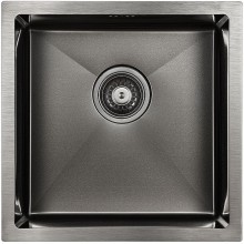 Кухонная мойка Paulmark Gerberg 44 PM214444-GM Вороненая сталь