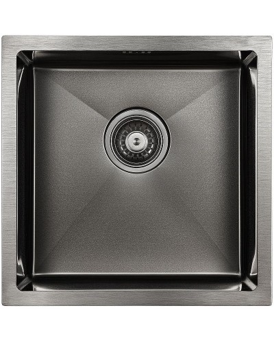 Кухонная мойка Paulmark Gerberg 44 PM214444-GM Вороненая сталь