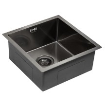 Кухонная мойка Paulmark Gerberg 44 PM214444-GM Вороненая сталь