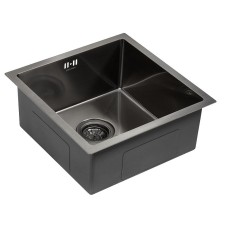 Кухонная мойка Paulmark Gerberg 44 PM214444-GM Вороненая сталь