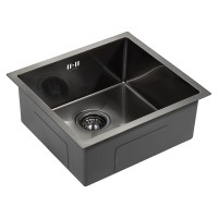 Кухонная мойка Paulmark Marx 44 PM214844-GM Вороненая сталь