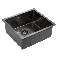 Кухонная мойка Paulmark Marx 44 PM214844-GM Вороненая сталь