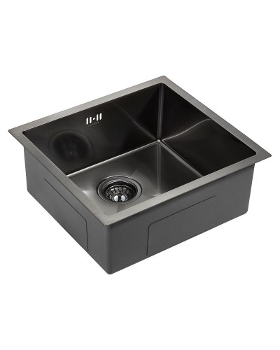 Кухонная мойка Paulmark Marx 44 PM214844-GM Вороненая сталь