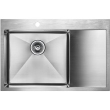 Кухонная мойка Paulmark Atlan 78 L PM217851-BSL Брашированная сталь