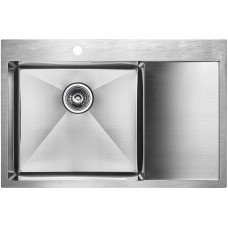 Кухонная мойка Paulmark Atlan 78 L PM217851-BSL Брашированная сталь