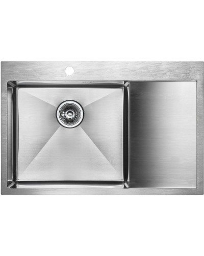 Кухонная мойка Paulmark Atlan 78 L PM217851-BSL Брашированная сталь