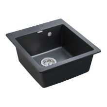 Кухонная мойка Paulmark Zemar 46 PM104651-BLM Черный металлик