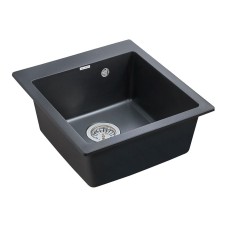 Кухонная мойка Paulmark Zemar 46 PM104651-BLM Черный металлик