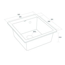 Кухонная мойка Paulmark Zemar 46 PM104651-GRM Серый металлик