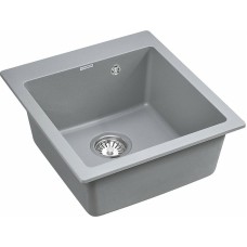 Кухонная мойка Paulmark Zemar 46 PM104651-GRM Серый металлик