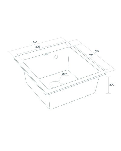 Кухонная мойка Paulmark Zemar 46 PM104651-WH Белая