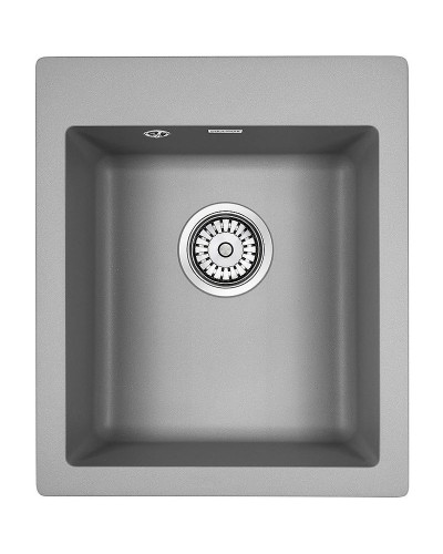 Кухонная мойка Paulmark Leer 41 PM104249-GRM Серый металлик