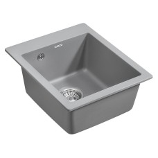 Кухонная мойка Paulmark Leer 41 PM104249-GRM Серый металлик