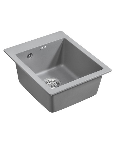Кухонная мойка Paulmark Leer 41 PM104249-GRM Серый металлик