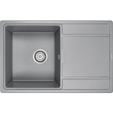 Кухонная мойка Paulmark Flugen 78 PM217850-GRM Серый металлик