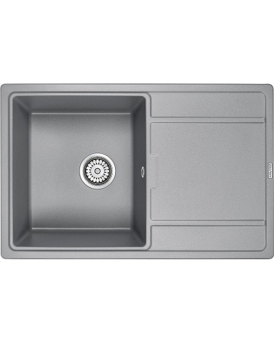 Кухонная мойка Paulmark Flugen 78 PM217850-GRM Серый металлик