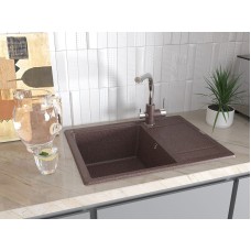 Кухонная мойка Paulmark Weimar 65 PM216550-GRM Серый металлик