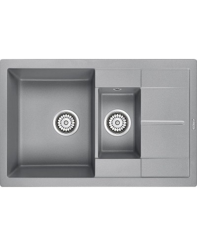 Кухонная мойка Paulmark Feste 77 PM237850-GRM Серый металлик