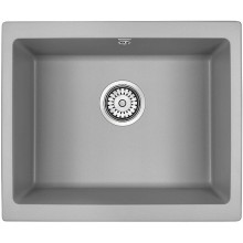 Кухонная мойка Paulmark Gera 55 PM205546-GRM Серый металлик