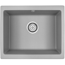 Кухонная мойка Paulmark Gera 55 PM205546-GRM Серый металлик