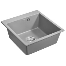 Кухонная мойка Paulmark Praktisch 51 PM105152-GRM Серый металлик