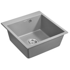 Кухонная мойка Paulmark Praktisch 51 PM105152-GRM Серый металлик