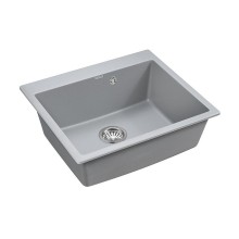 Кухонная мойка Paulmark Kante 60 PM106052-GRM Серый металлик