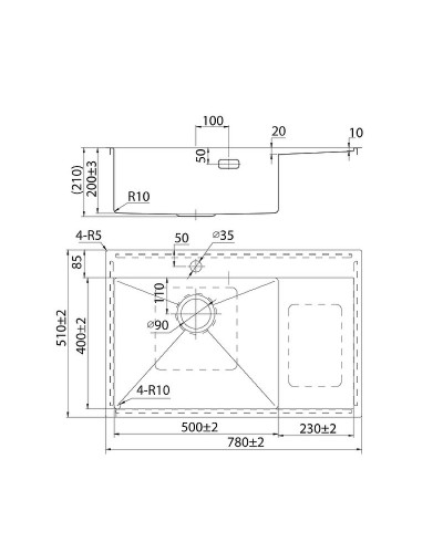 Кухонная мойка Iddis Haze 78 L HAZ78SLi77 Сатин
