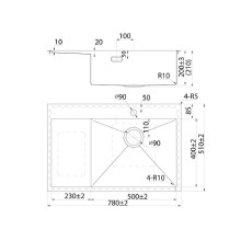 Кухонная мойка Iddis Haze 78 R HAZ78SRi77 Сатин