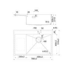 Кухонная мойка Iddis Haze 78 R HAZ78SRi77 Сатин