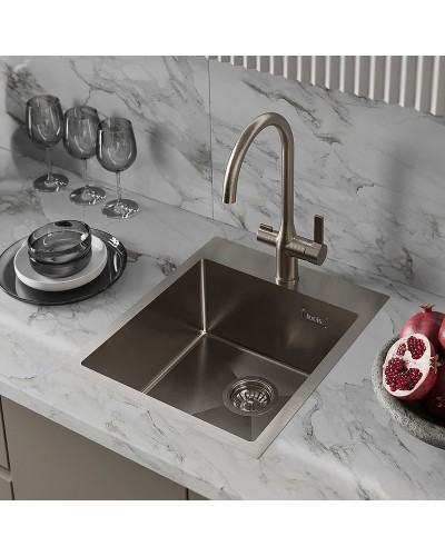 Кухонная мойка Iddis Haze 43 HAZ43S0i77 Сатин