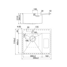 Кухонная мойка Iddis Haze 59 L HAZ59SLi77 Сатин