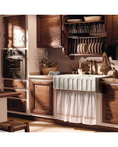 Кухонная мойка Kerasan Hannah Surrey 100 545101 Белая