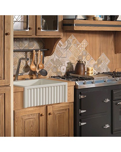 Кухонная мойка Kerasan Hannah Hampshire 60 546001 Белая