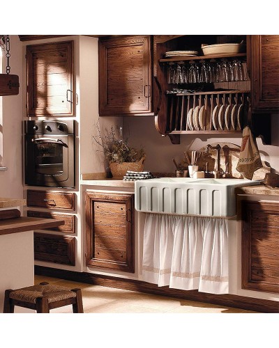 Кухонная мойка Kerasan Hannah Surrey 80 545001 Белая